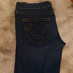 True Religion Dark Blue Flare Jeans